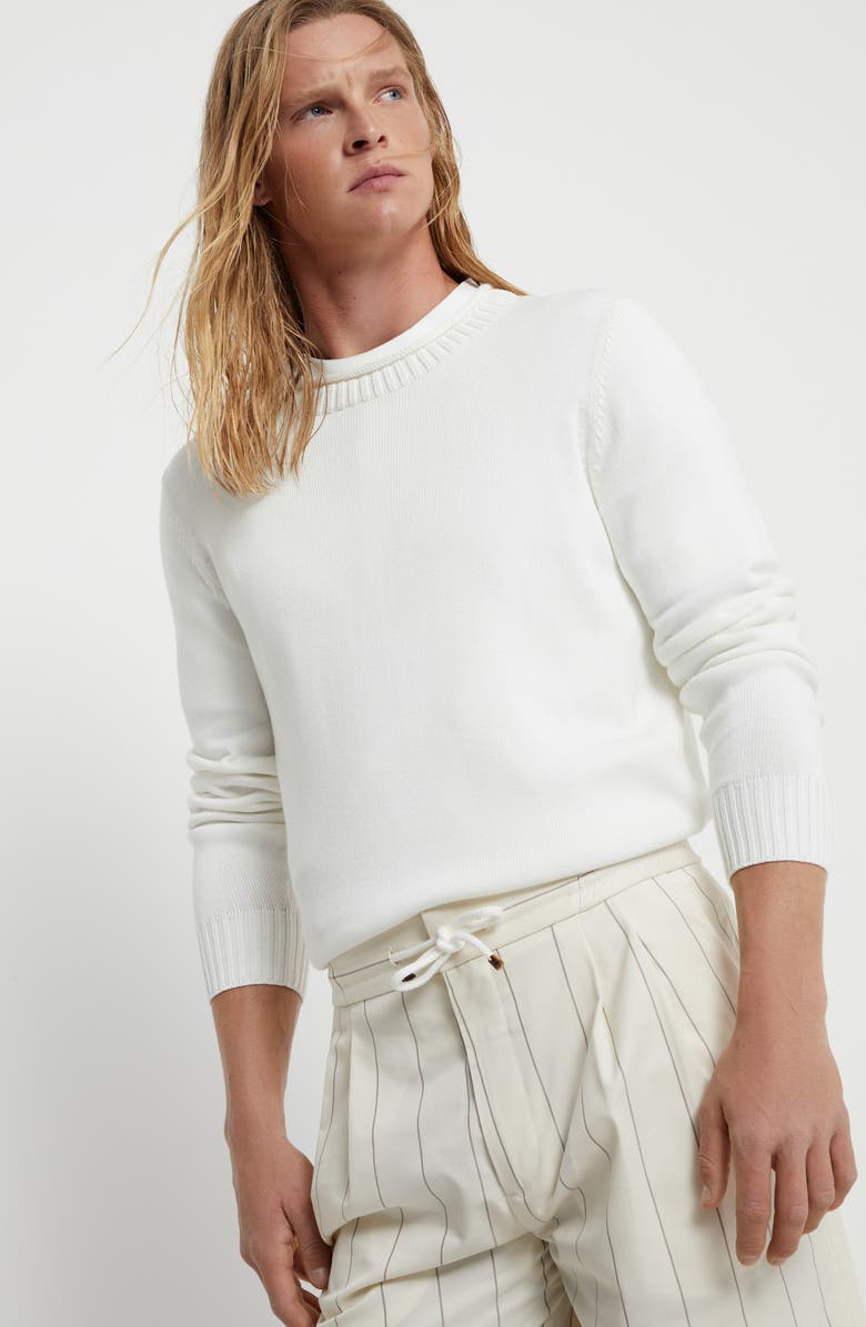 Brunello Cucinelli Cotton sweater, Alternate, color, 