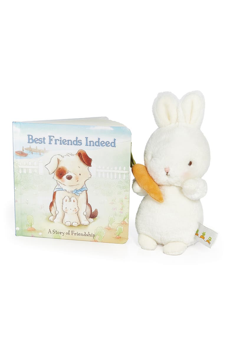Bud Bunny Board Book & Plush Bunny Gift Set, Main, color, WHITE
