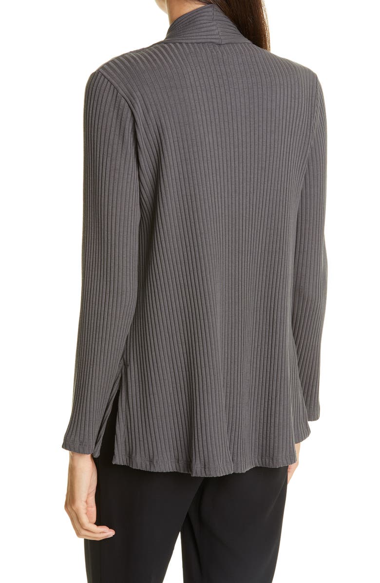 Eileen Fisher Rib Knit Cardigan, Alternate, color,