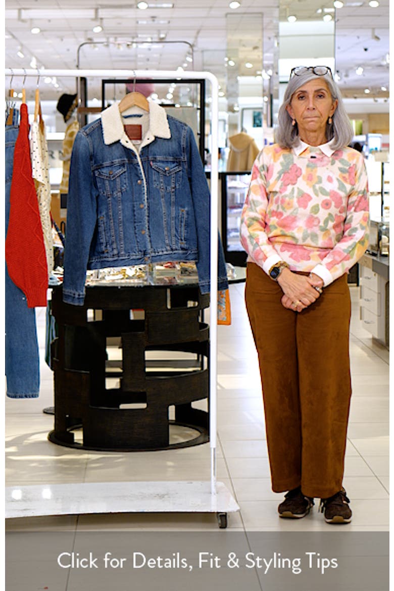 Original Faux Shearling Lined Denim Trucker Jacket video