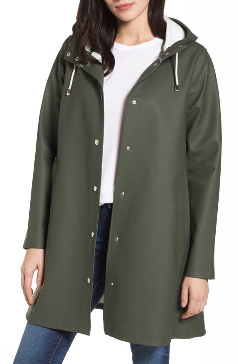 Mosebacke Hooded Long Sleeve Raincoat