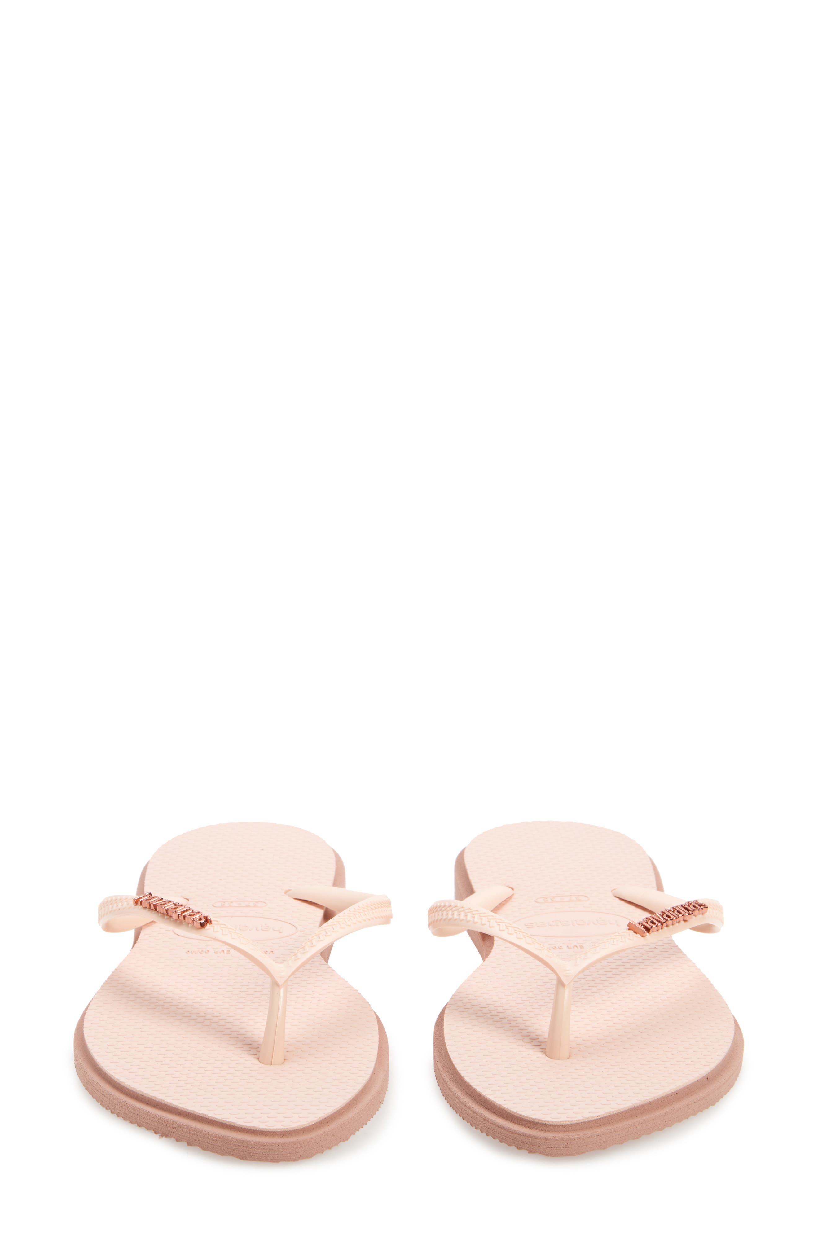 Havaianas Slim Pointed Toe Flip Flop, Alternate, color, Crocus Rose