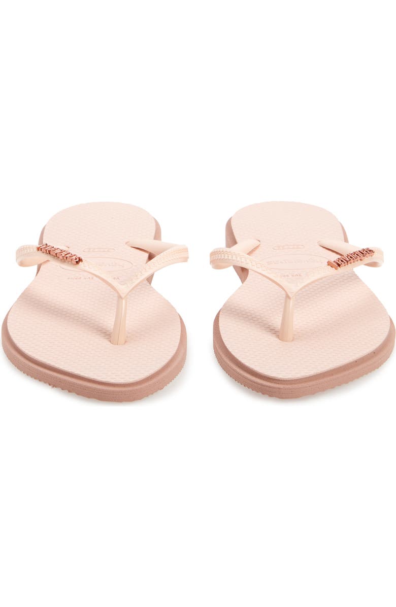 Havaianas Slim Pointed Toe Flip Flop, Alternate, color, Crocus Rose