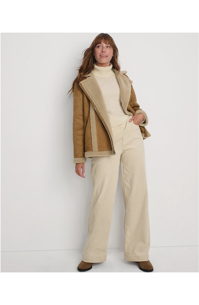 Lands' End Shearling Jacket, Alternate, color, 