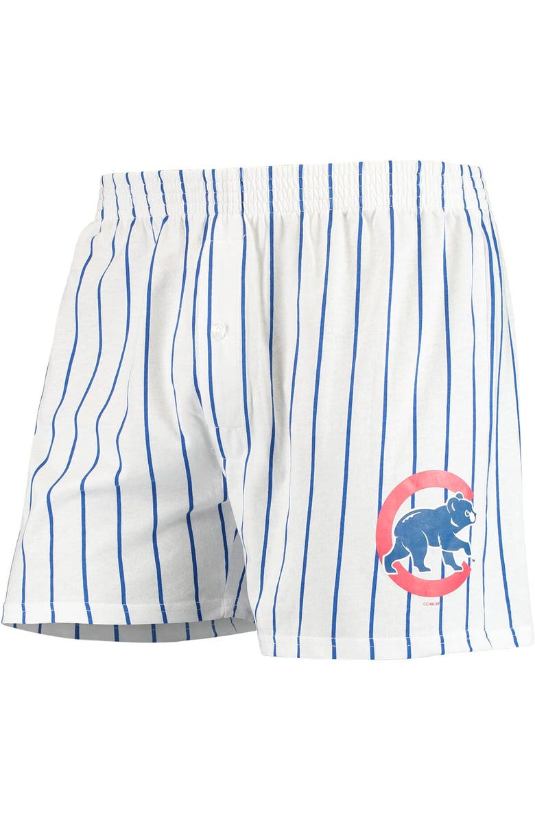 CONCEPTS SPORT Men's Concepts Sport White Chicago Cubs Vigor Boxer Shorts, Alternate, color, White