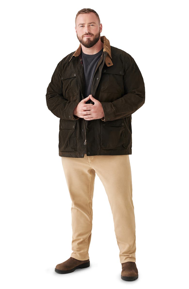 Faherty Waxed Organic Cotton Jacket, Alternate, color,