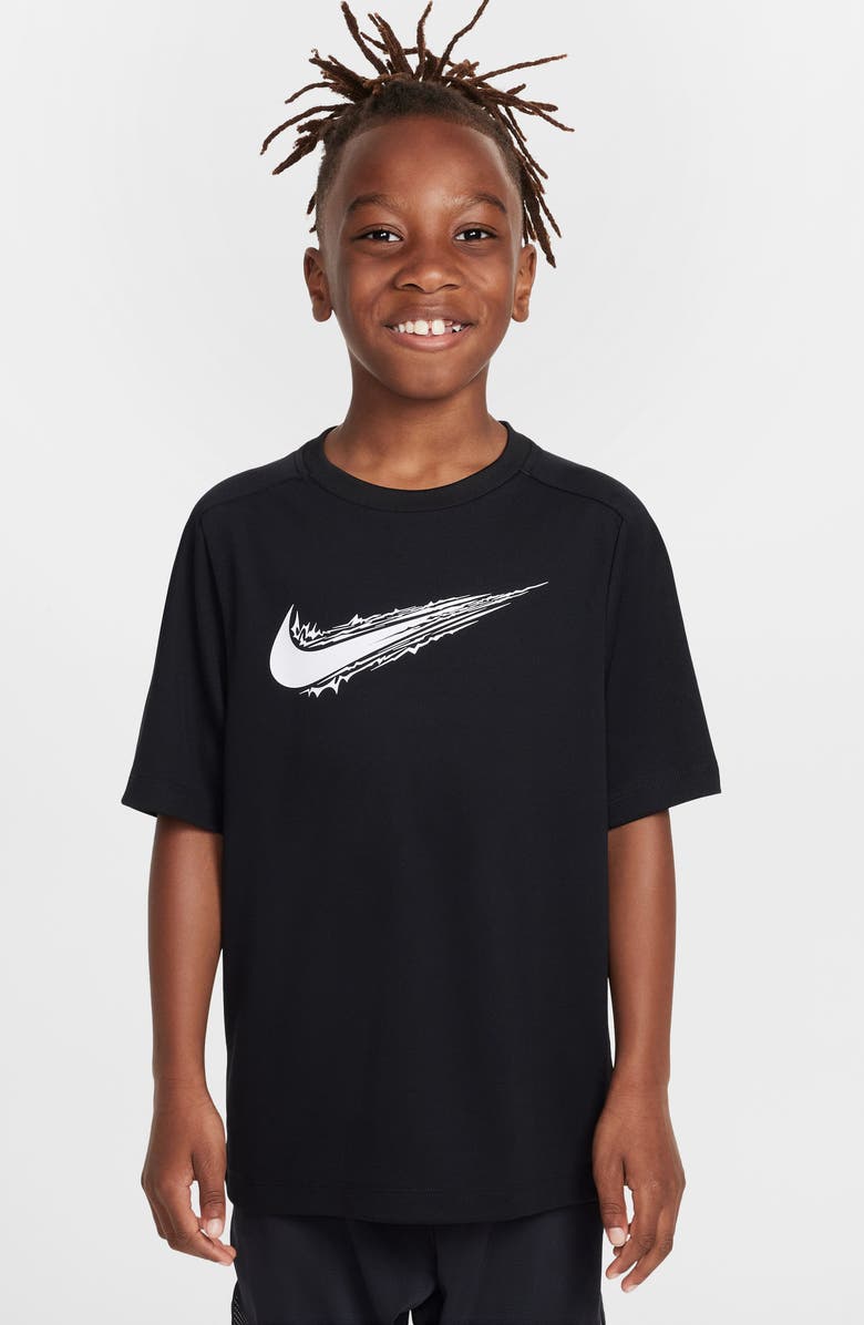 Nike Kids' Graphic T-Shirt, Main, color, 010 Black/White