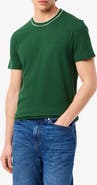 Lacoste Regular Fit Tipped Piqué Crewneck T-Shirt