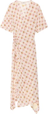 Zadig & Voltaire Reforme Mirror Flowers Crepe Wrap Dress
