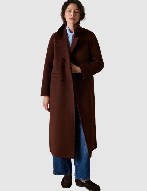 Relaxed Double Faced Midi Coat
