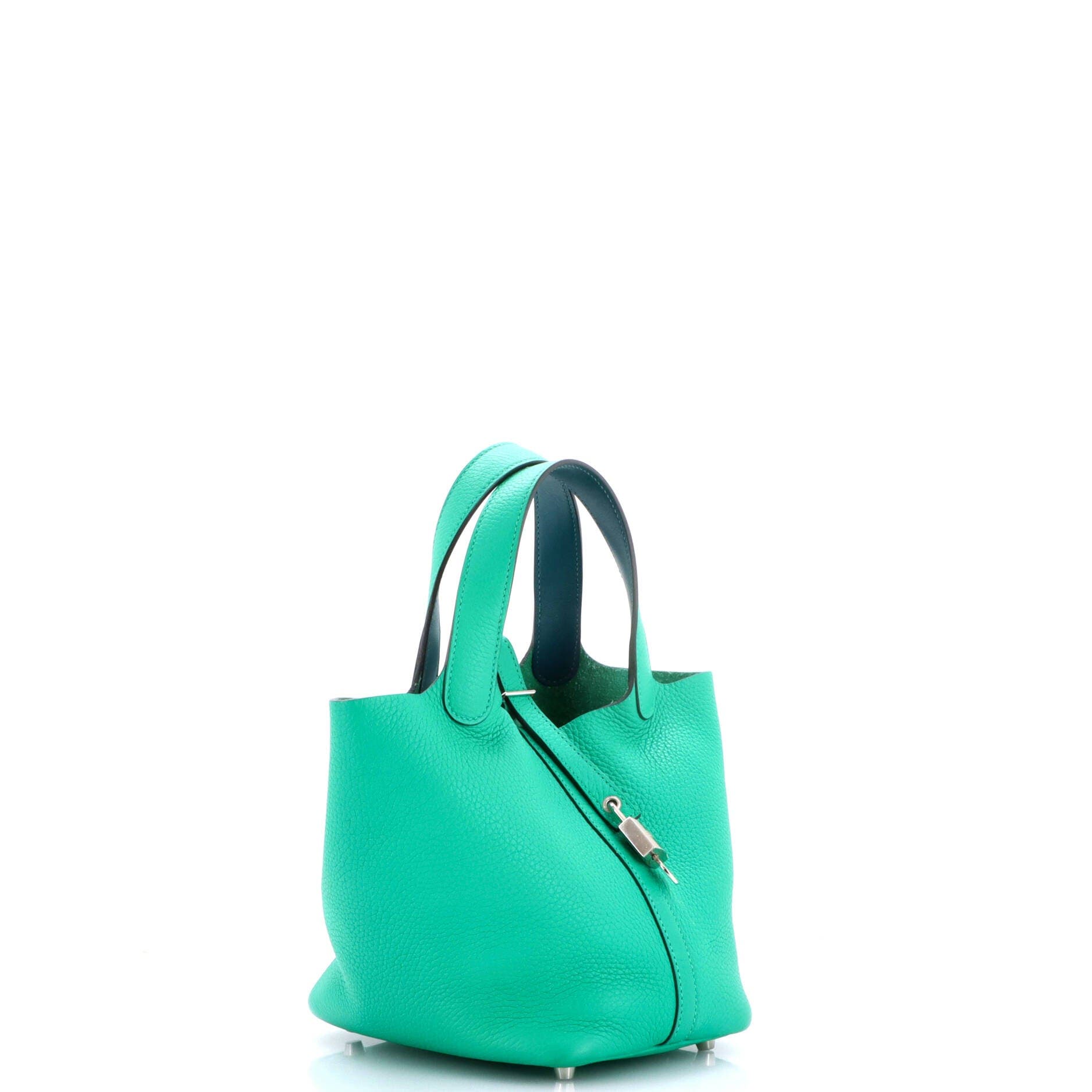 Eclat Picotin Lock Bag Clemence PM, Alternate, color, Green