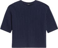 Theory Short Sleeve Cashmere Sweater