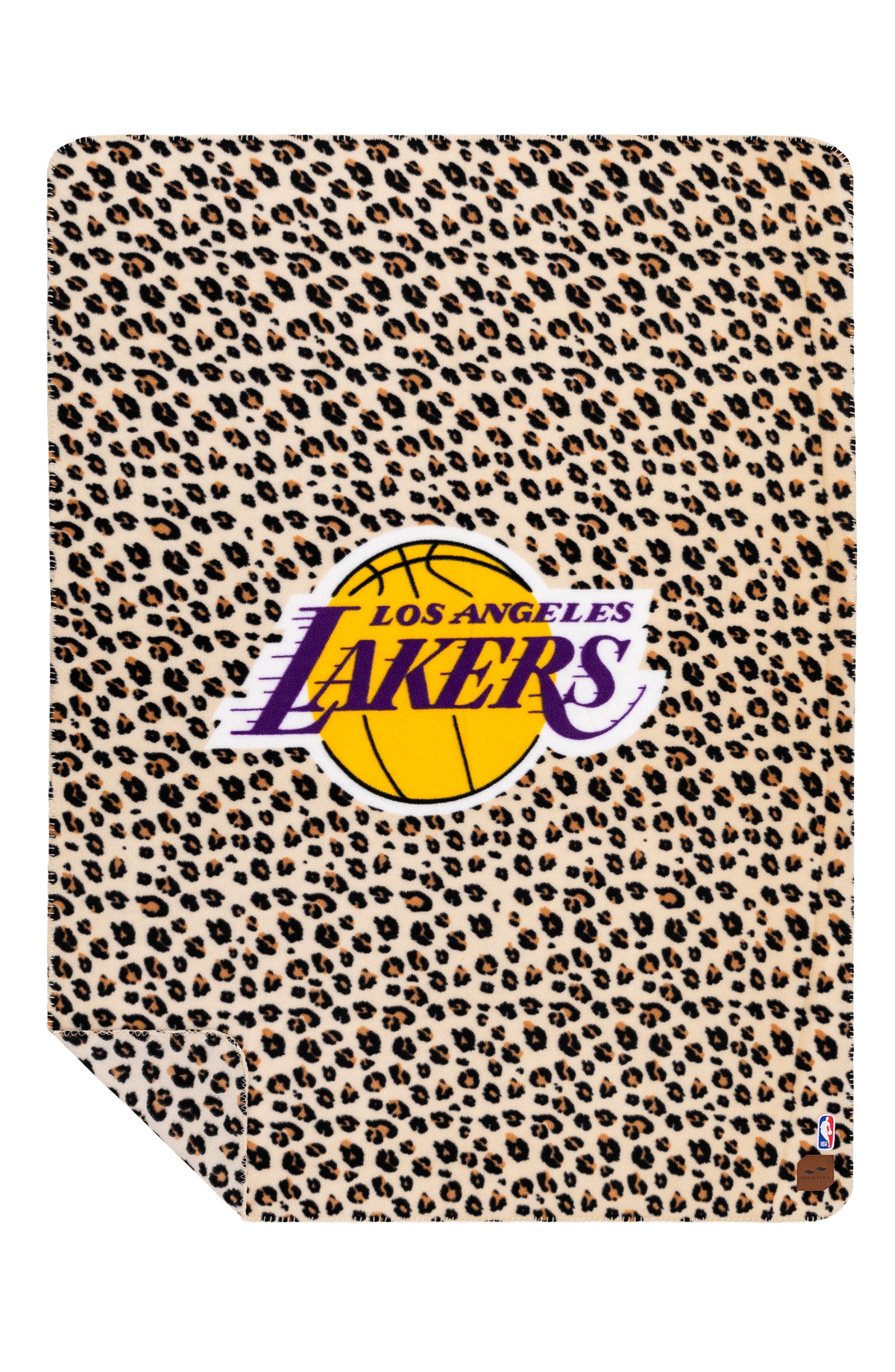 NBA Lakers Cheetah Print Blanket