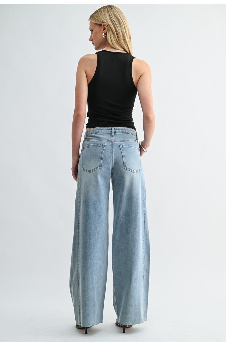 Jemina Denim The Low Seamed Wide, Alternate, color, Light Wash
