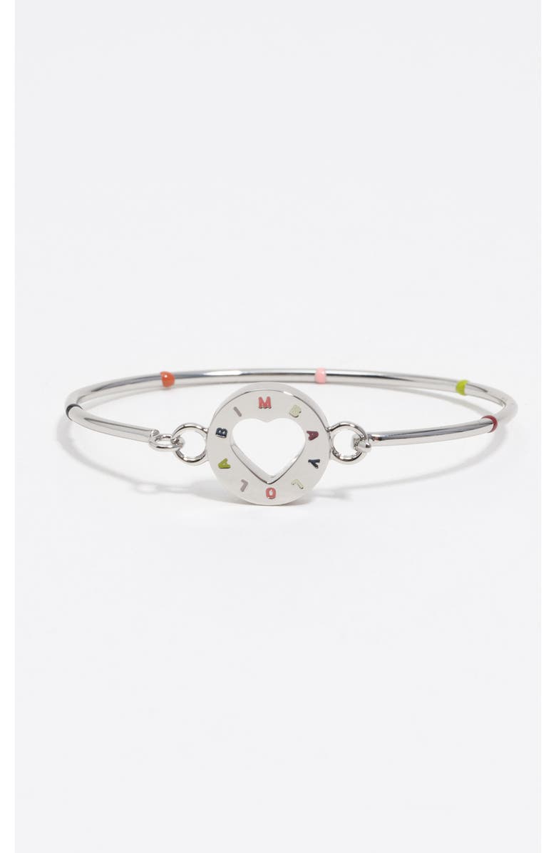 Bimba y Lola Logo Rigid Bracelet, Alternate, color, Dark Silver