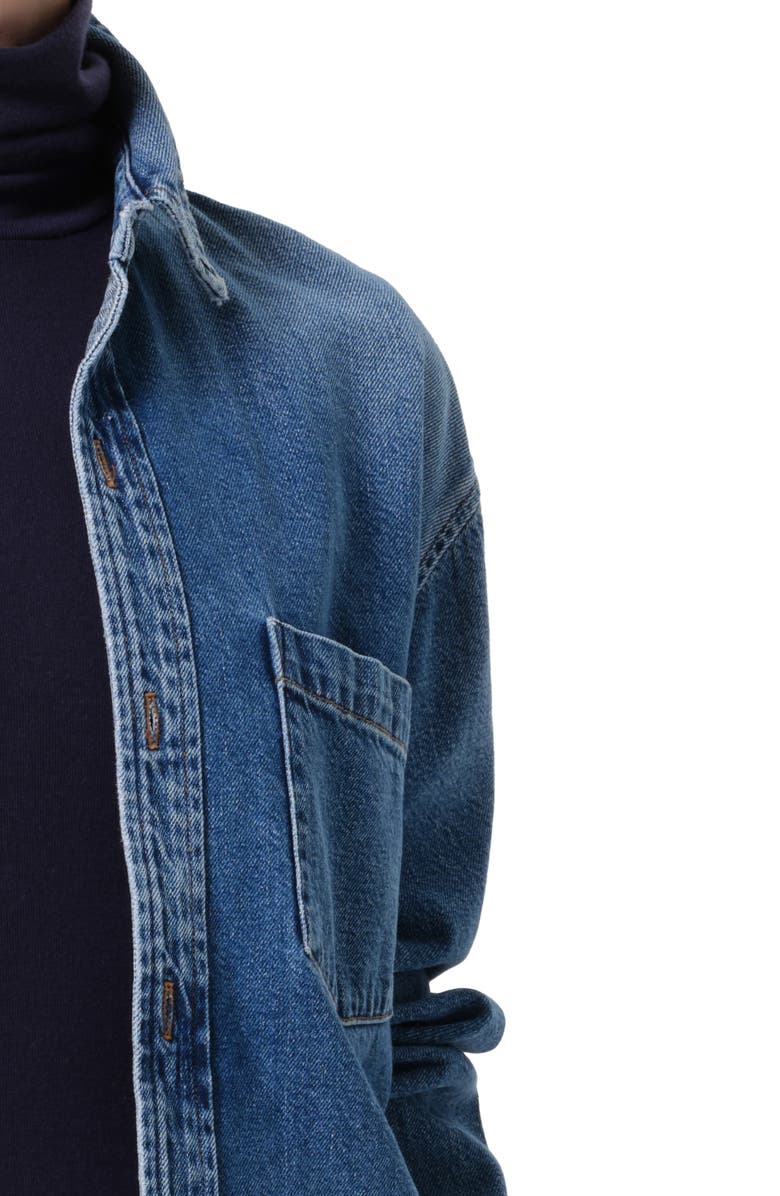 Citizens of Humanity Denim Button-Up Shirt, Alternate, color, Chaya Medium Light Indigo