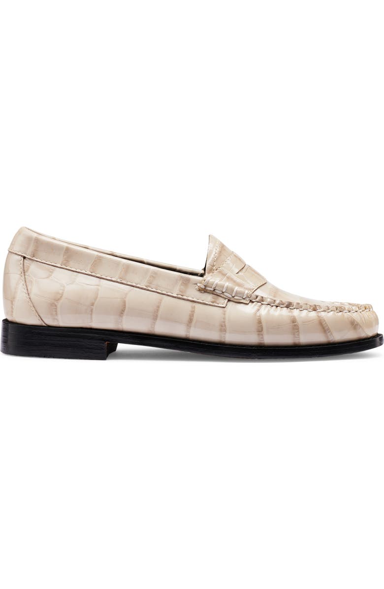 G.H.BASS Whitney Croc Embossed Penny Loafer, Alternate, color,