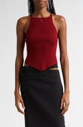 Courrèges Pointy Hem Rib Tank