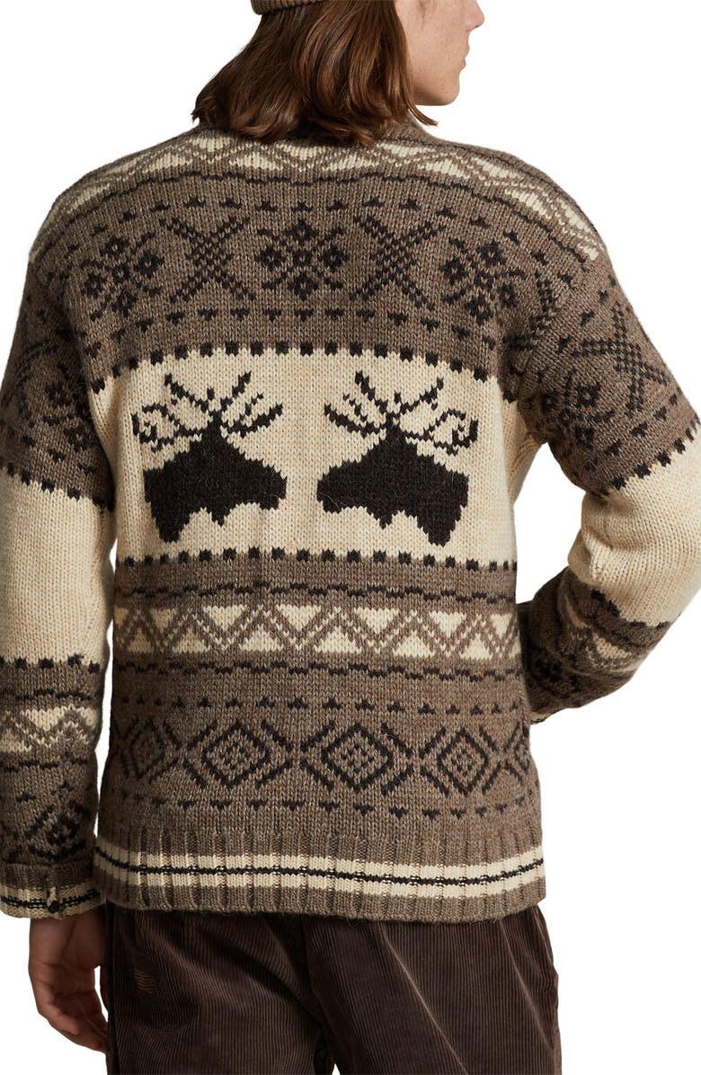 Quarter Zip Wool Blend Pullover