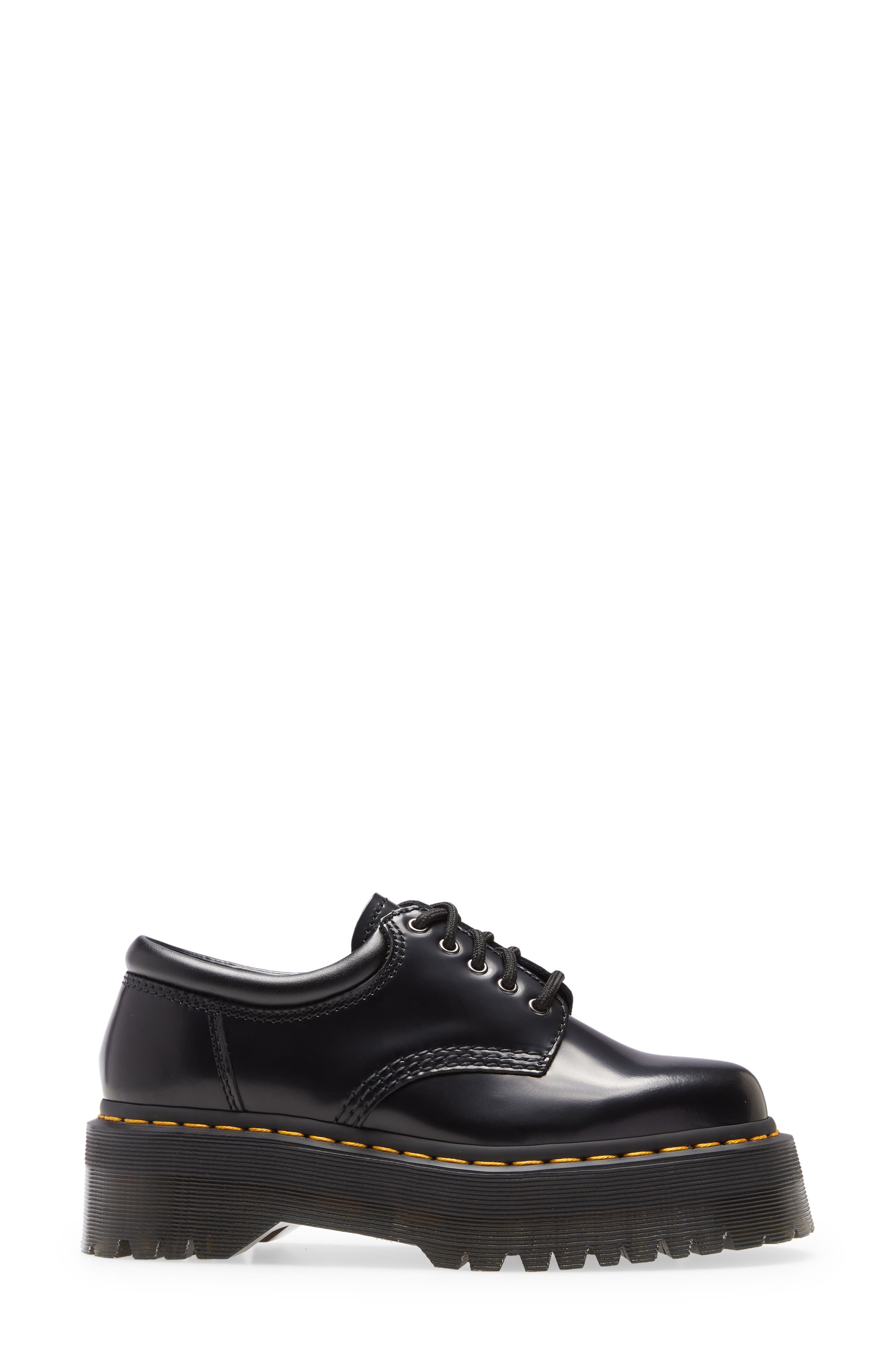 Dr. Martens 8053 Quad Smooth Platform Derby, Alternate, color, Black