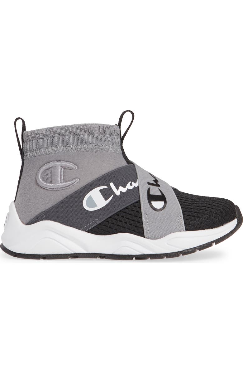 Champion Rally Crossover High Top Sock Sneaker, Alternate, color,
