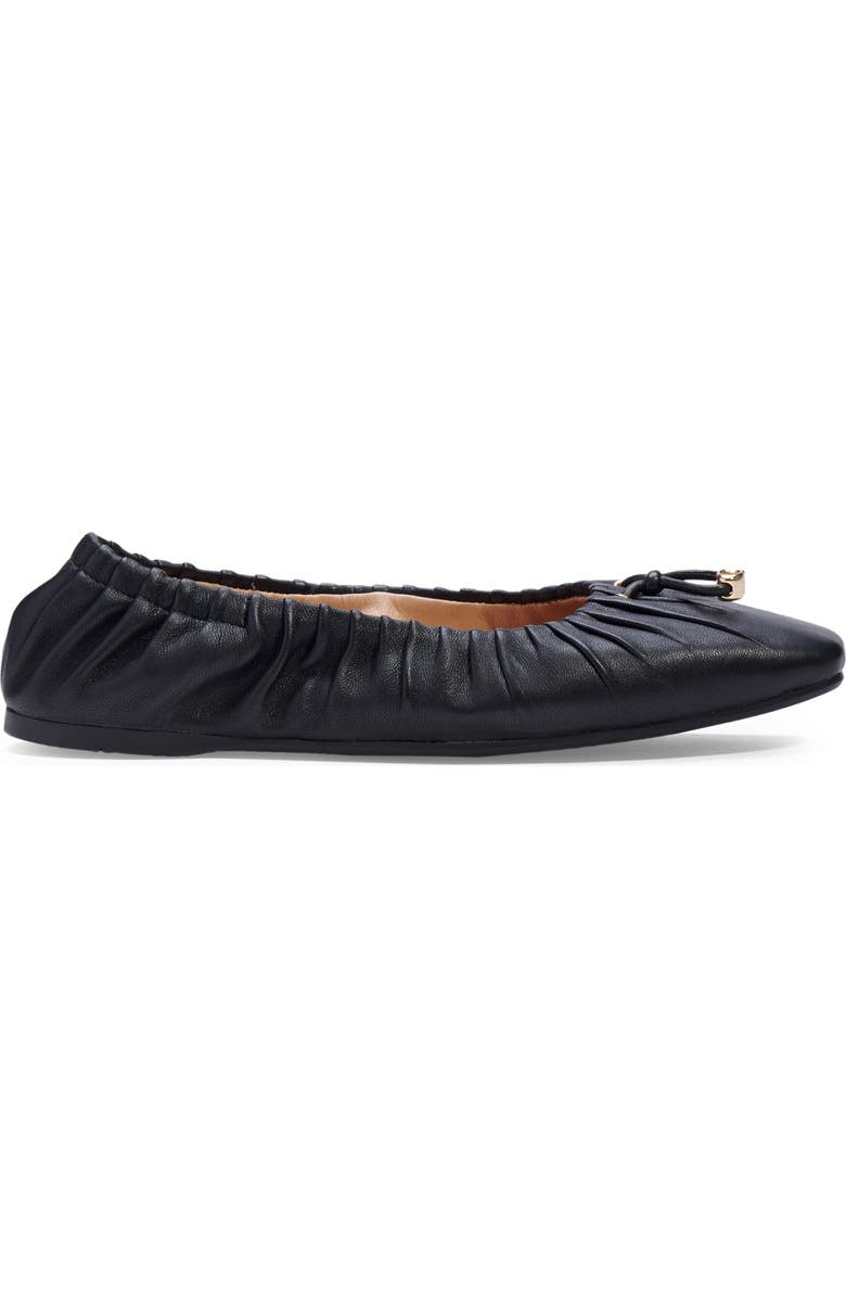 COACH Eleanor Leather Flat, Alternate, color,
