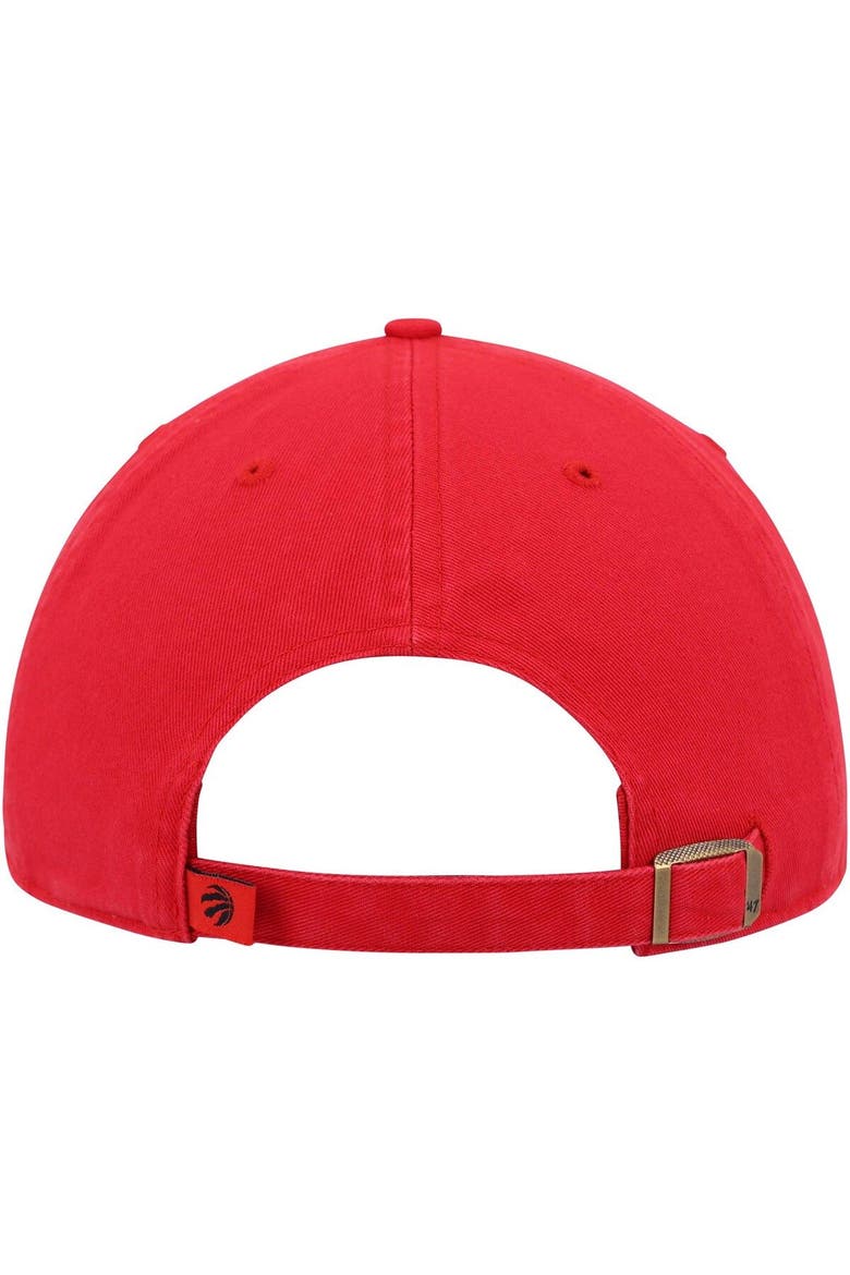 Men's '47 Red Toronto Raptors Team Clean Up Adjustable Hat, Alternate, color, Red