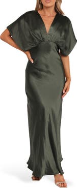 Petal & Pup Ricki Satin Gown