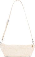 Desigual Raffia & Canvas Shoulder Bag