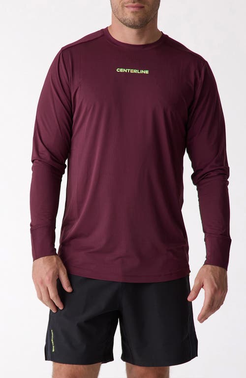 Centerline Athletics Long Sleeve In Burgundy