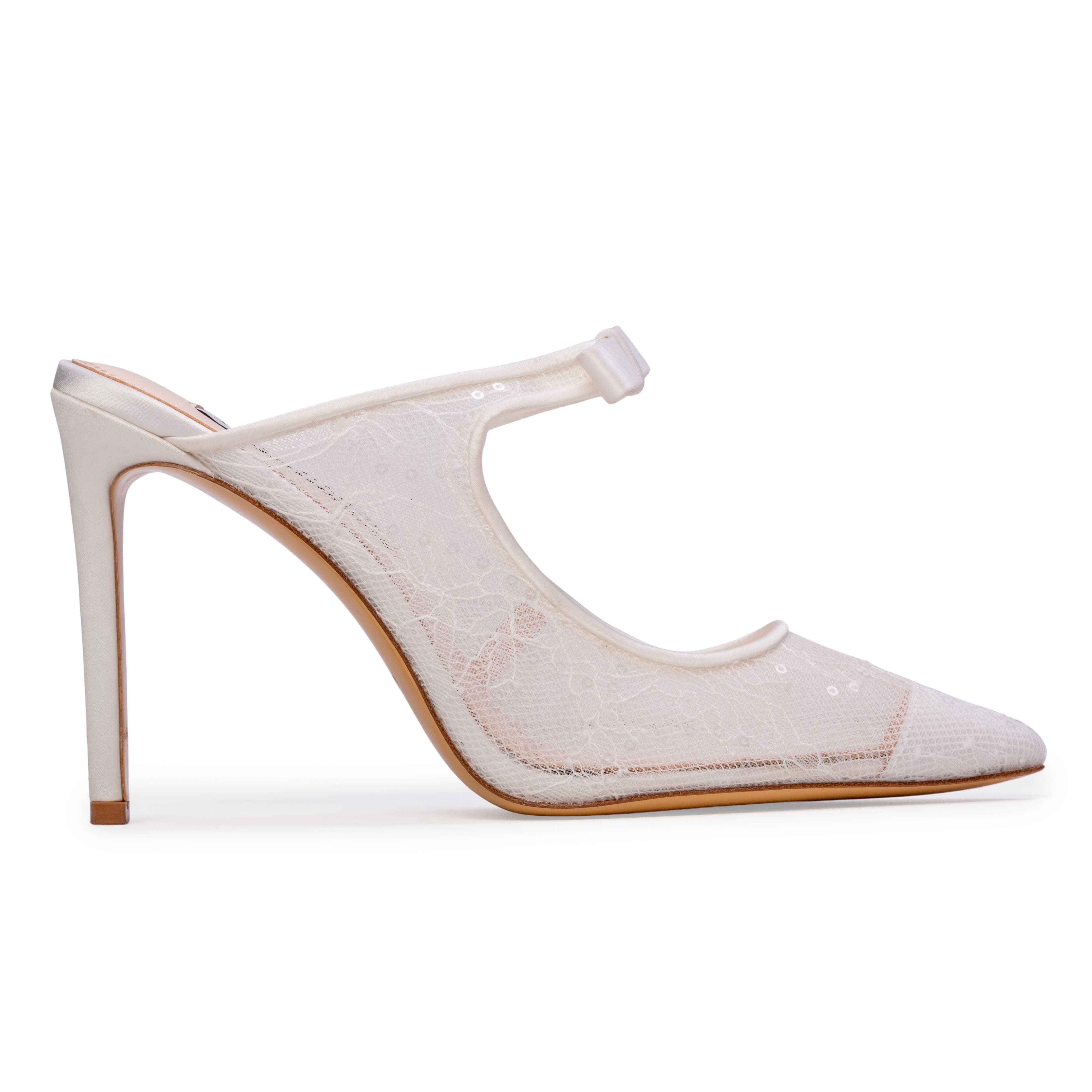 Anne Barge Luna Pump, Main, color, White Lace