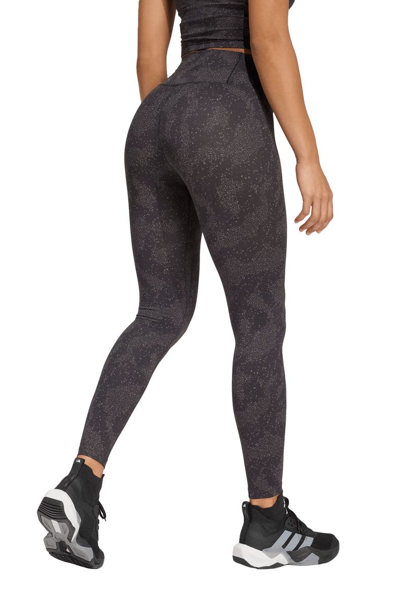 All Me High Waist Printed Leggings, Alternate, color, CHARCOAL/ BLACK