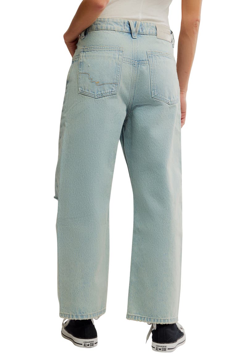 Deep Trance Low Rise Boyfriend Jeans, Alternate, color, BLEACHED OUT