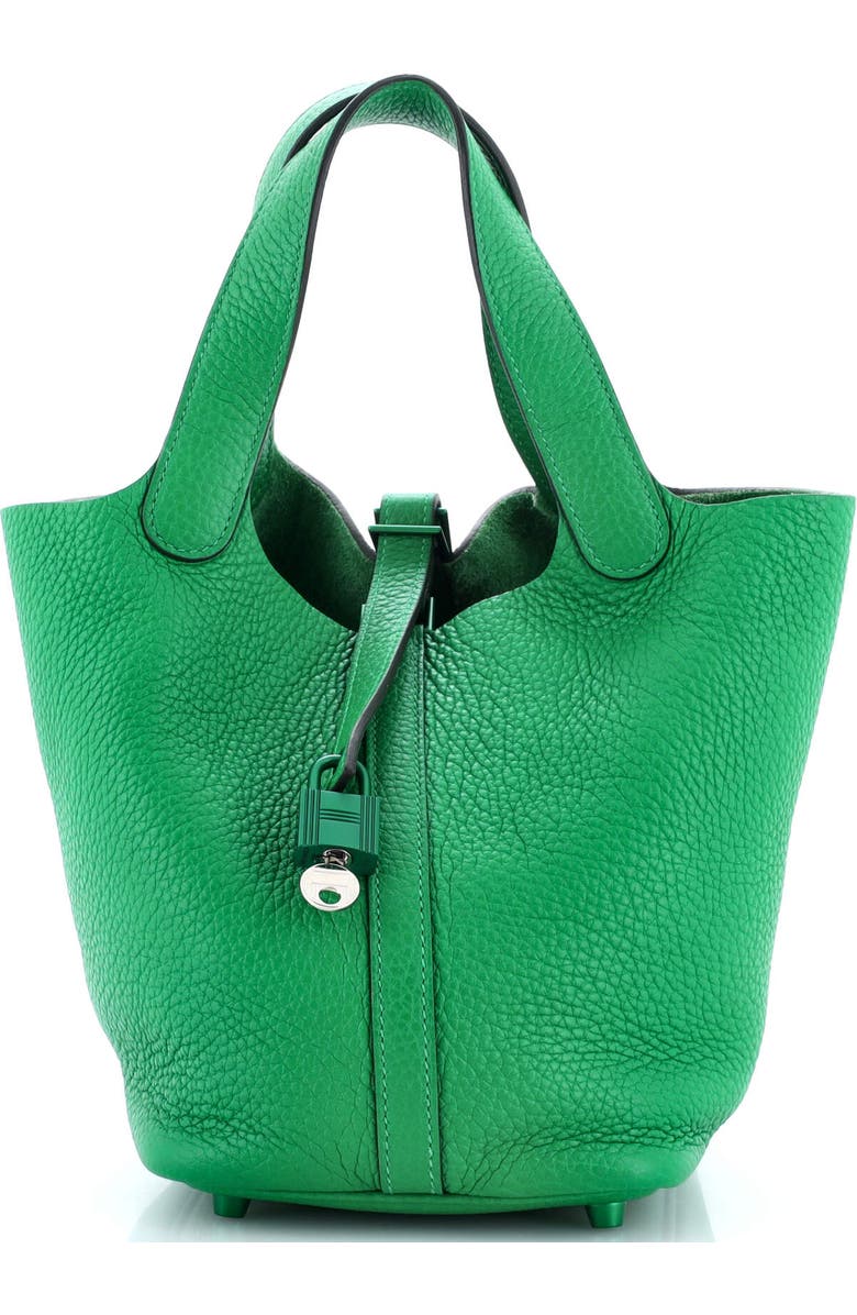 Pre-Owned Hermes Monochrome Picotin Lock Bag Clemence PM, Main, color,