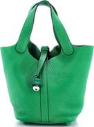 Pre-Owned Hermes Monochrome Picotin Lock Bag Clemence PM