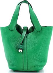 Pre-Owned Hermes Monochrome Picotin Lock Bag Clemence PM