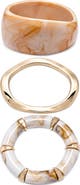 EYE CANDY LOS ANGELES Set of 3 Molten Cream Bracelets