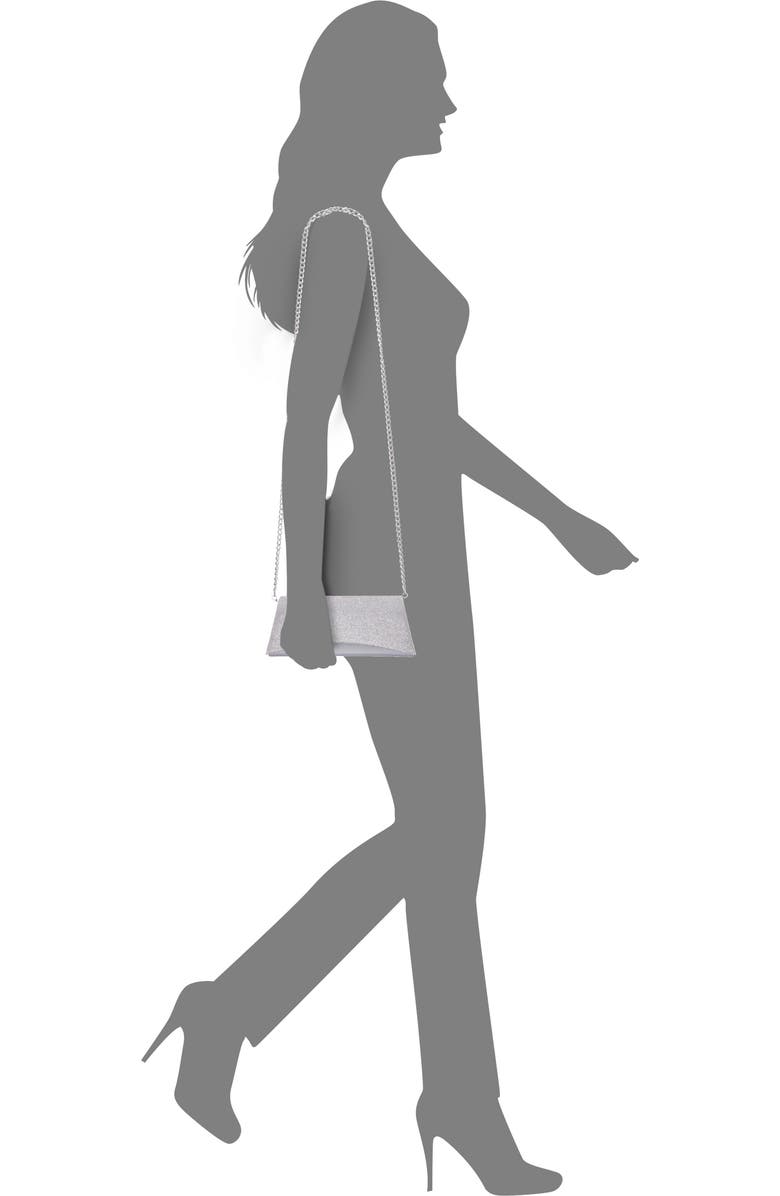 Nina Enid Clutch, Alternate, color, Silver