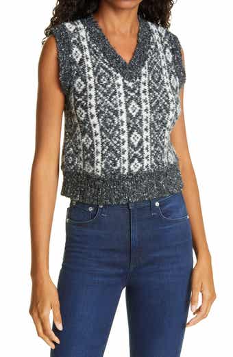 rag & bone Maisie Alpaca & Cotton Blend Sweater Vest