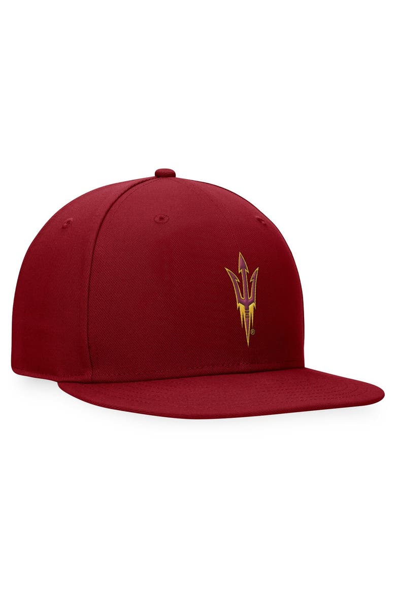 Men's Top of the World Maroon Arizona State Sun Devils Fitted Hat, Alternate, color, Maroon