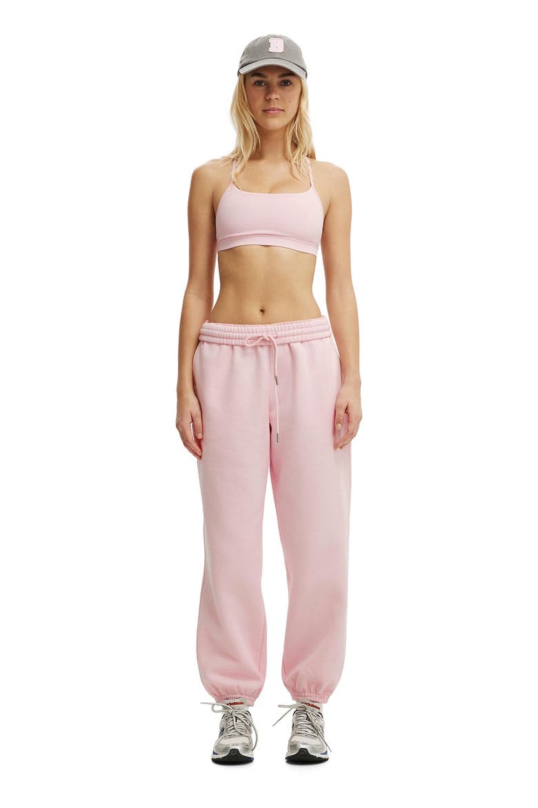 Women's Active Plush Boyfriend Jogger, Alternate, color, Cherry Dream