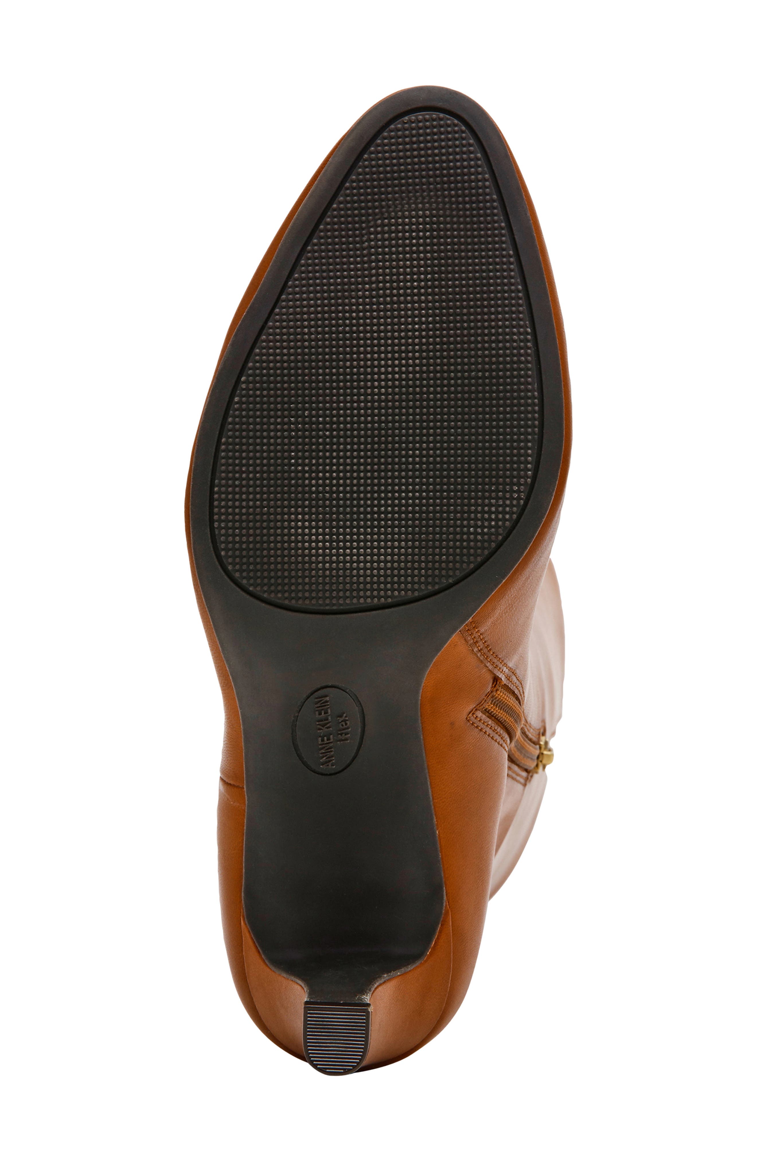 Anne Klein Arcadia Knee High Boot, Alternate, color, Cognac Smooth