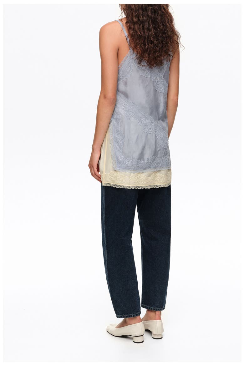 Lace Trim Slip Top, Alternate, color, LIGHT BLUE