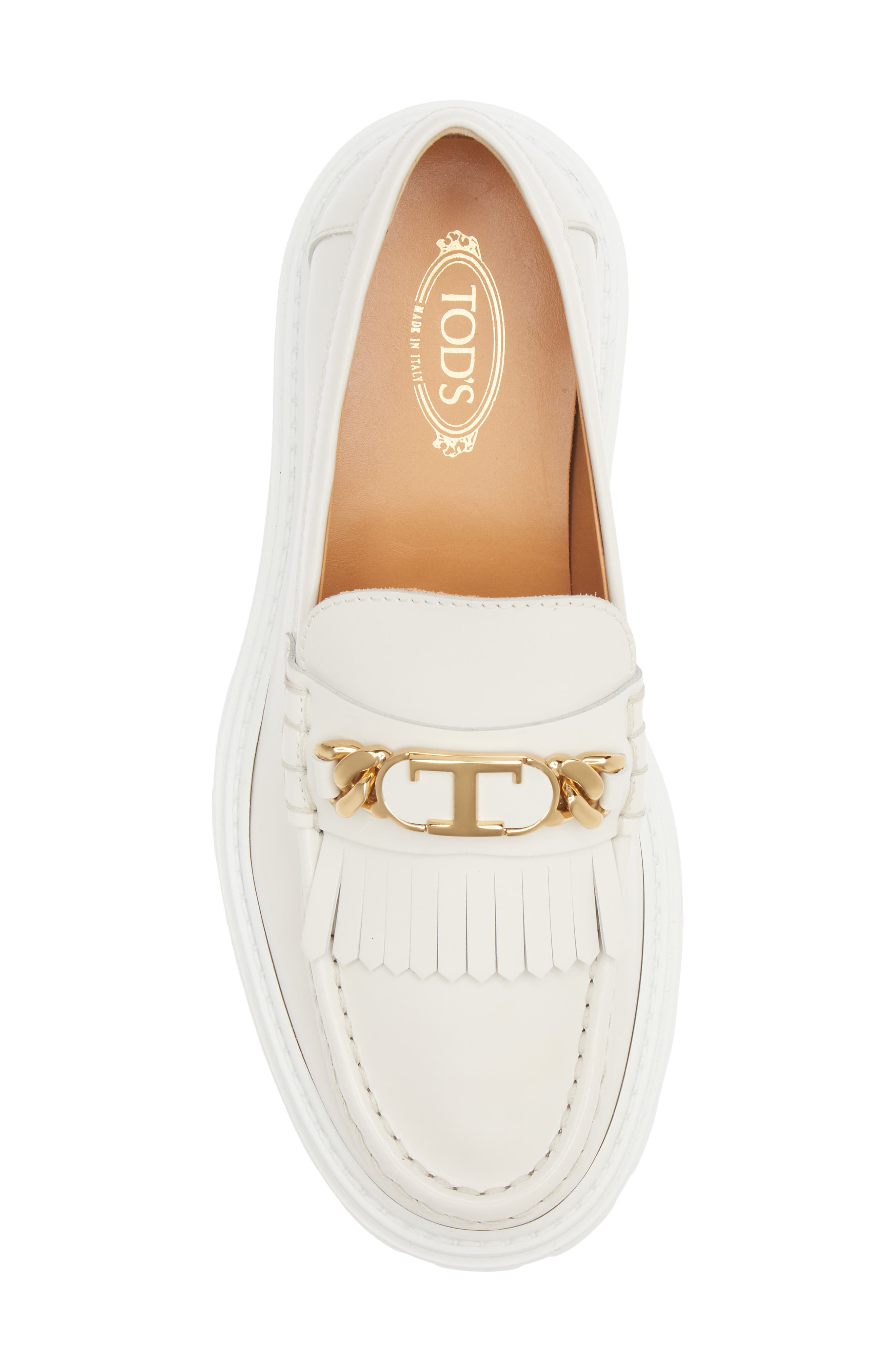 Tod's Lug Sole Kiltie Loafer, Alternate, color, 