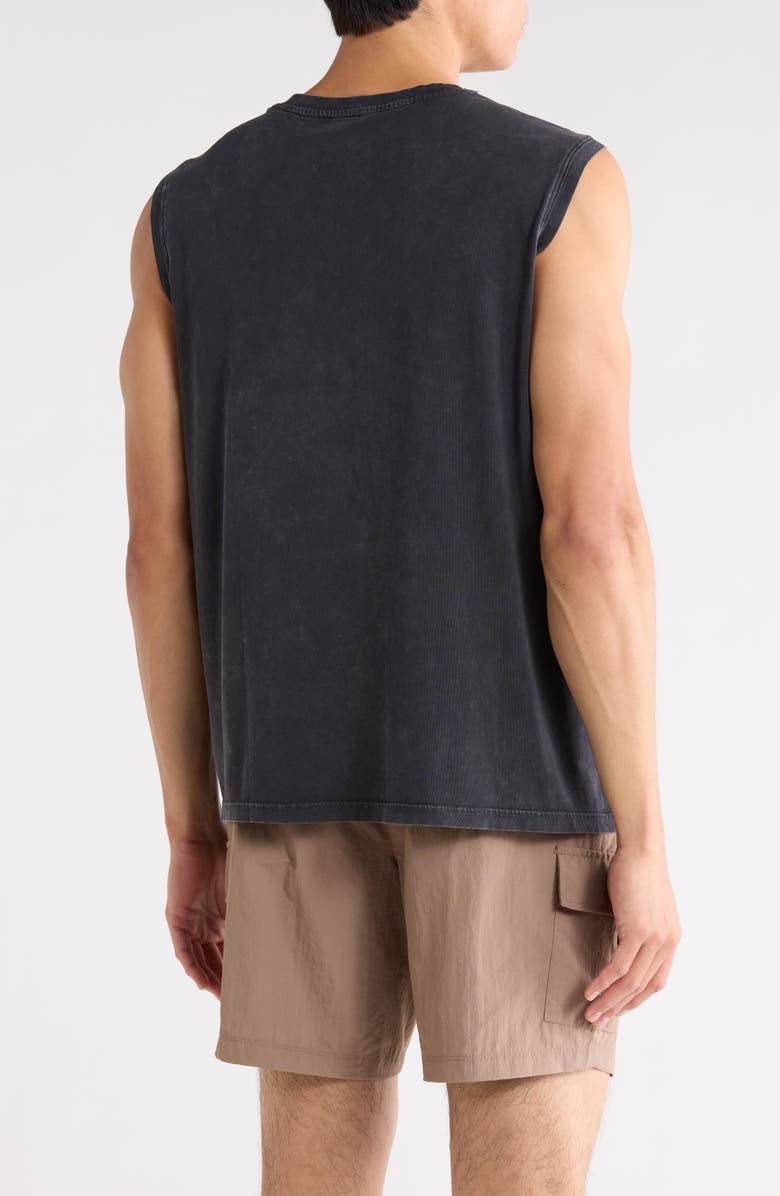 90 DEGREE BY REFLEX Acid Wash Cotton Blend Tank, Alternate, color, Black