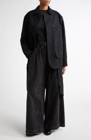Maison Margiela Heavy Cotton & Wool Reversible Double Coat