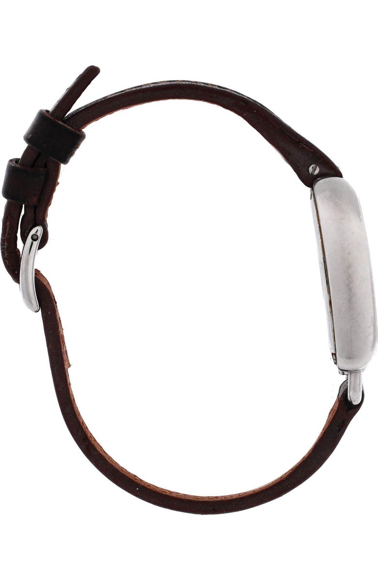 Pre-Owned Hermes Galop d'Hermes Quartz Watch Stainless Steel and Leather 26, Alternate, color, Brown