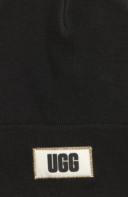 Ugg High Crown Beanie Hat In Black