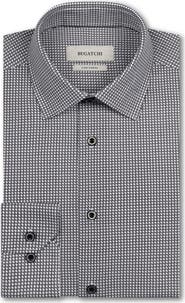 Bugatchi James OoohCotton® Geometric Print Button-Up Shirt