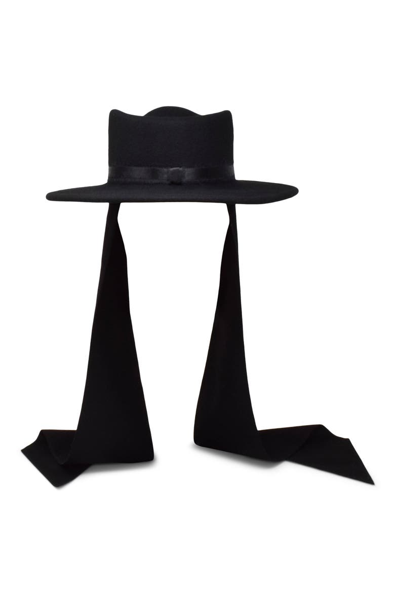 Morgan Wool, Silk & Cashmere Hat, Alternate, color, BLACK